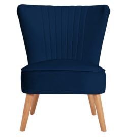 HOME Alana Fabric Shell Back Chair - Navy.